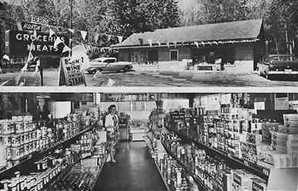 Lakeside Superette (Bergs Superette) - Old Postcard